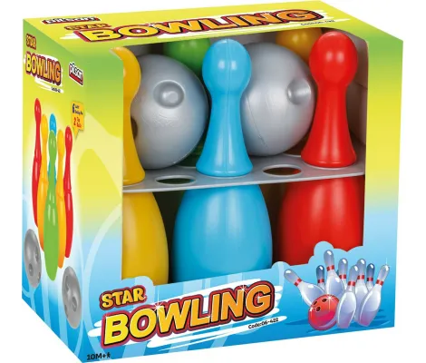 Σετ Mini Bowling Pilsan Star με 2 μπάλες | Παιδικά παιχνίδια στο Fatsules