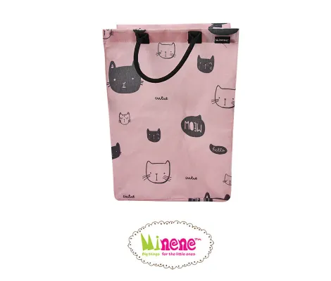Καλάθι Απλύτων Minene Pink Cat | Για το Mπάνιο στο Fatsules