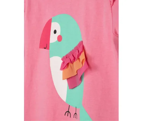Μπλουζάκι Zippy Bird Pink | Βρεφικά μπλουζάκια-πουλόβερ στο Fatsules