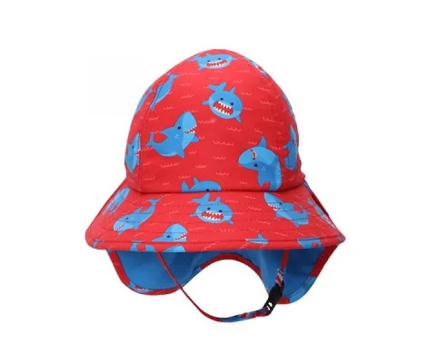 Καπέλο Zoocchini Cape Sunhat UPF50 Shark Κόκκινο | ΚΑΛΟΚΑΙΡΙΝΑ στο Fatsules