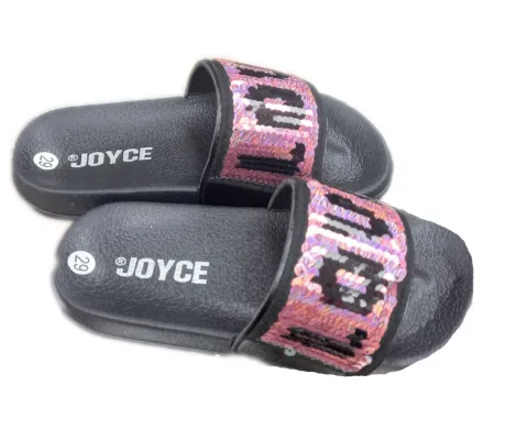 Παντόφλες Joyce Μαύρο-Φουξ | Παιδικά Παπούτσια στο Fatsules