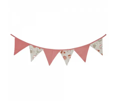 Διακοσμητικά σημαιάκια Bebe Stars Bunny 3 μέτρα Pink | Βρεφικό Δωμάτιο στο Fatsules
