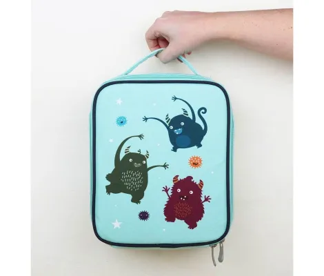 Ισοθερμική τσάντα φαγητού A Little Lovely Company Monsters Mint | Τσάντες στο Fatsules