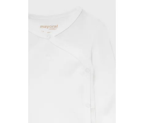 Mayoral κορμάκι μακρυμάνικο - λευκό | Βρεφικά εσώρουχα - πιτζάμες στο Fatsules