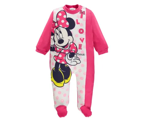 Ellepi Βρεφικό φορμάκι Disney Baby Minnie Mouse Φουξ | Βρεφικά Ρούχα - Όλα τα προιόντα στο Fatsules