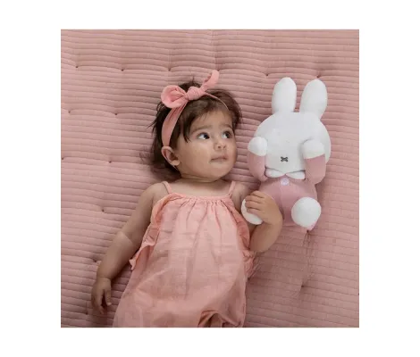 Υφασμάτινο λούτρινο Λαγουδάκι Baby Oliver Μiffy με εσωτερικό κουδουνάκι 32 cm Pink | Μαλακά-Κρεμαστά Παιχνίδια στο Fatsules