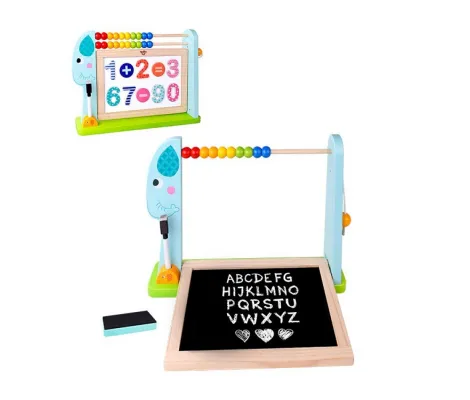 Ξύλινος μαυροπίνακας διπλής όψεως με αριθμητική Cangaroo Tooky Toy Playing Boards Elephant | Παιδικά παιχνίδια στο Fatsules