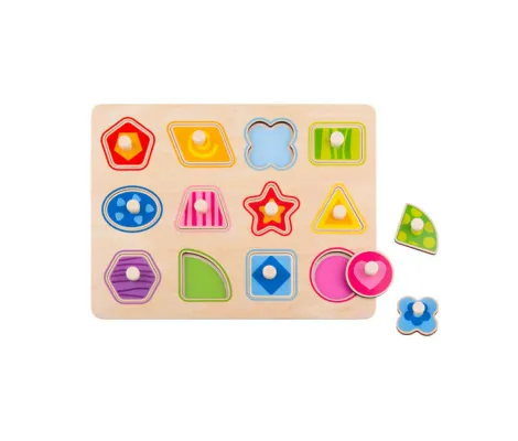 Ξύλινο παζλ σχήματα Cangaroo Tooky Toy Shape puzzle | Παιδικά παιχνίδια στο Fatsules