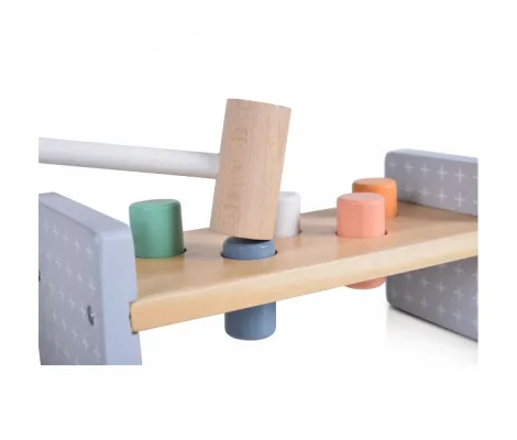 Ξύλινο εκπαιδευτικό παιχνίδι με σφυρί Cangaroo Moni Toys Wooden toy with a hammer | Παιδικά παιχνίδια στο Fatsules