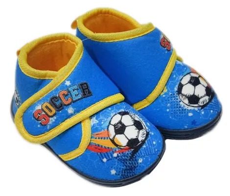 Παιδικά παντοφλάκια Ποδόσφαιρο Γαλάζιο | Παιδικά Παπούτσια στο Fatsules