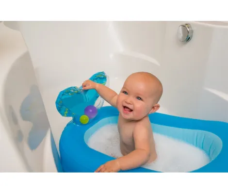 Φουσκωτή μπανιέρα με μπάλες Infantino Tupsy turvy whale bubble ball inflatable bath tube | Παιδικά παιχνίδια στο Fatsules