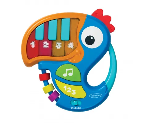 Εκπαιδευτικό μουσικό πιανάκι Infantino Piano & Numbers Learning Toucan | Παιδικά παιχνίδια στο Fatsules