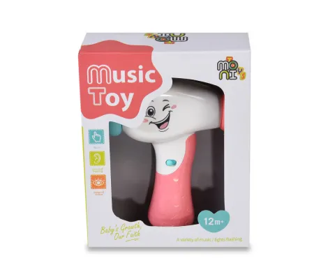 Μουσικό σφυρί Cangaroo Moni Toys Baby hammer Pink | Παιδικά παιχνίδια στο Fatsules