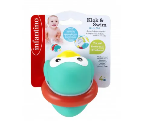 Κουρδιστό παιχνίδι μπάνιου πιγκουϊνάκι Infantino Kick & Swim Bath Pal Penguin | Παιδικά παιχνίδια στο Fatsules