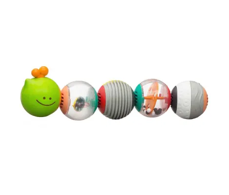 Πολύχρωμες μπάλες δραστηριοτήτων Infantino Caterpillar Activity Balls | Παιδικά παιχνίδια στο Fatsules