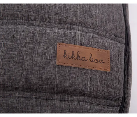 Ποδόσακος με επένδυση Kikka Boo Luxury Melange Black | Αξεσουάρ Καροτσιού στο Fatsules