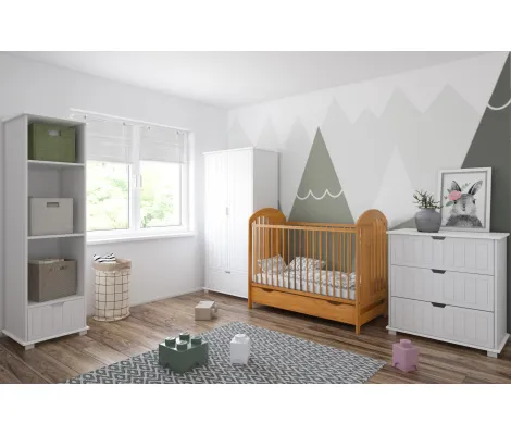 Κρεβάτι με συρτάρι Just Baby Pumba Natural + Δώρο στρώμα | Βρεφικό Δωμάτιο στο Fatsules