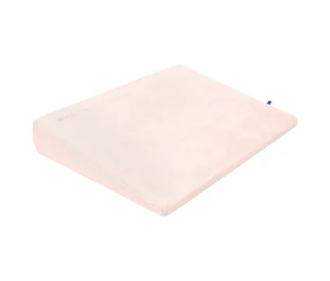 Αντιπνικτικό μαξιλάρι σφήνα Kikka Boo Cot Wedge Beige Velvet Memory Foam 60 x 45cm | Βρεφικό Δωμάτιο στο Fatsules