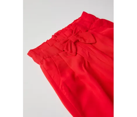 Παντελόνα 'Paperbag' Κόκκινο | Παντελόνια - Κολάν - Σόρτς - Βερμούδες στο Fatsules