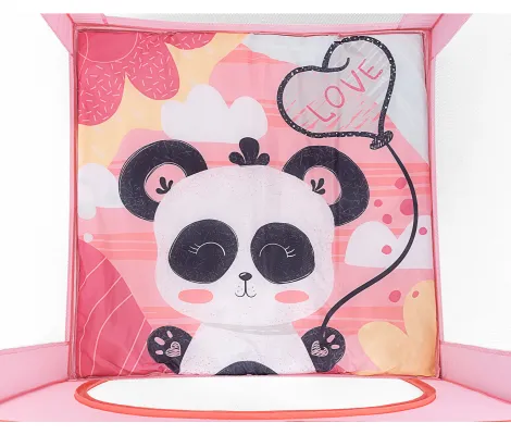 Τετράγωνο παρκοκρέβατο Kikka Boo Enjoy Pink Panda | Παιδικά Παρκοκρέβατα στο Fatsules
