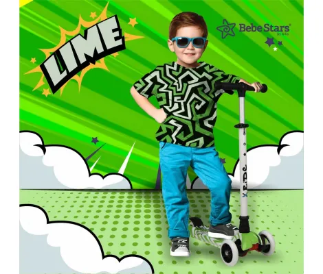 Πατίνι Bebe Stars X-Ride Lime | Παιδικά Πατίνια στο Fatsules