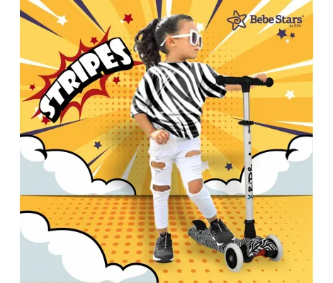 Πατίνι Bebe Stars X-Ride Stripes | Παιδικά Πατίνια στο Fatsules