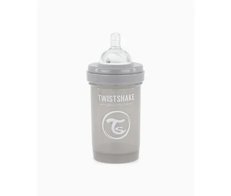 Μπιμπερό κατά των κολικών Twistshake 180ml Pastel Grey | Υγιεινή και Φροντίδα στο Fatsules