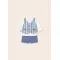 Mayoral Σετ παντελόνι κοντό γιλέκο μπλε ιμπέριαλ | Βρεφικά Σύνολα - Σετ - Σαλοπέτα στο Fatsules