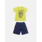 Joyce Παιδικό Σετ με Σορτς JYC85 Κίτρινο Μπλε |  Καλοκαιρινά Σύνολα για αγόρι - Σετ Μακό Κοντομάνικα για αγόρι - Σετ Μακό αμάνικα για αγόρι - Σετ μπλούζα και βερμούδα για αγόρι. στο Fatsules