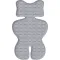 Greco Strom Αντιιδρωτικό Στρώμα Καροτσιού 3D Air Mesh 34x68εκ. Maze Grey | Καλύμματα Καροτσιού στο Fatsules