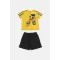 Joyce Παιδικό Σετ με Σορτς 'Game' Κίτρινο Μαύρο |  Καλοκαιρινά Σύνολα για αγόρι - Σετ Μακό Κοντομάνικα για αγόρι - Σετ Μακό αμάνικα για αγόρι - Σετ μπλούζα και βερμούδα για αγόρι. στο Fatsules