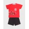 NEK Kids Wear Παιδικό σετ σορτς με μπλουζάκι 'Beep Beep' Κόκκινο Μαύρο |  Καλοκαιρινά Σύνολα για αγόρι - Σετ Μακό Κοντομάνικα για αγόρι - Σετ Μακό αμάνικα για αγόρι - Σετ μπλούζα και βερμούδα για αγόρι. στο Fatsules