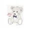 Πάπλωμα βρεφικό βαμβακερό Kikka Boo 90x110cm Teddy Bear White | Κουβερτούλες στο Fatsules