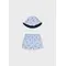 Mayoral Σετ Μαγιό Βερμούδα Με Καπέλο Γαλάζιο | Μαγιό για μωρά - Πόντσο - Πετσέτες Παραλίας - Καπέλα Με Ηλιακή Προστασία στο Fatsules