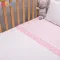 Βρεφική πικέ κουβέρτα Abo Carousel Ροζ 100*150 Λευκό | Προίκα Μωρού - Λευκά είδη στο Fatsules