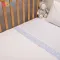 Βρεφική πικέ κουβέρτα Abo Carousel Σιέλ 100*150 Λευκό | Προίκα Μωρού - Λευκά είδη στο Fatsules