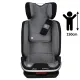 Κάθισμα αυτοκινήτου Bebe Stars Leon Plus i-Size 100-150cm Grey | Παιδικά Καθίσματα Αυτοκινήτου στο Fatsules