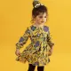 M&B Kid's Fashion Φόρεμα φλοράλ Κίτρινο Μωβ | Φορέματα στο Fatsules