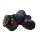 Δερμάτινα μποτάκια με διπλό βέλκρο Μαύρο Dambo | Παιδικά Παπούτσια στο Fatsules