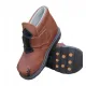 Δερμάτινα μποτάκια με λουράκι στο κούμπωμα Καφέ Gorgino | Shoes winter 2022 στο Fatsules