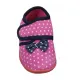 Παιδικά παντοφλάκια Φιογκάκια Φούξια Πουά | Παιδικά Παπούτσια στο Fatsules