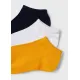 Mayoral Σετ 3 κάλτσες κοντές κίτρινο πορτοκαλί | Mayoral Summer 2023 – 2 στο Fatsules