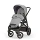 Σύστημα μεταφοράς Aptica XT Quattro χρώμα Horizon Grey με σκελετό Black και παιδικό κάθισμα αυτοκινήτου Darwin Infant Recline | Πολυκαρότσια 3 σε 1 στο Fatsules