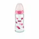 NUK First Choice Plus Glass Γυάλινο Μπιμπερό με Θηλή Σιλικόνης & Δείκτη Ελέγχου Θερμοκρασίας 0-6m 240ml Ροζ | Μπιμπερό - Θηλές στο Fatsules
