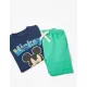 Mickey Mouse Zippy Βρεφικό σετ μπλουζάκι και σορτς Μπλε | Βρεφικά Σύνολα - Σετ - Σαλοπέτα στο Fatsules