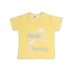 NEK Kids Wear Βρεφικό Σετ μπλούζα και σορτς 'Jump Around' Κίτρινο Σιέλ | Βρεφικά Σύνολα - Σετ - Σαλοπέτα στο Fatsules