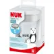 Nuk Monochrome Animals Magic Cup με Χείλος 230ml Λευκό Γκρι 8m+ | Θερμός υγρών και παγουρίνα στο Fatsules