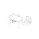 Παιδικό τραπεζάκι με 2 καρέκλες Neo White Grey FreeOn | Παιχνίδια Κήπου - Εξωτερικού χώρου στο Fatsules