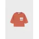 Mayoral Σετ 2 μπλουζάκια μακρυμάνικα κεραμιδί | Βρεφικά μπλουζάκια-πουλόβερ στο Fatsules