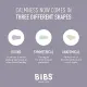 Bibs Πιπίλες καουτσούκ Symmetrical Νο1 0-6m Iron/Baby Blue 2τμχ | Πιπίλες στο Fatsules